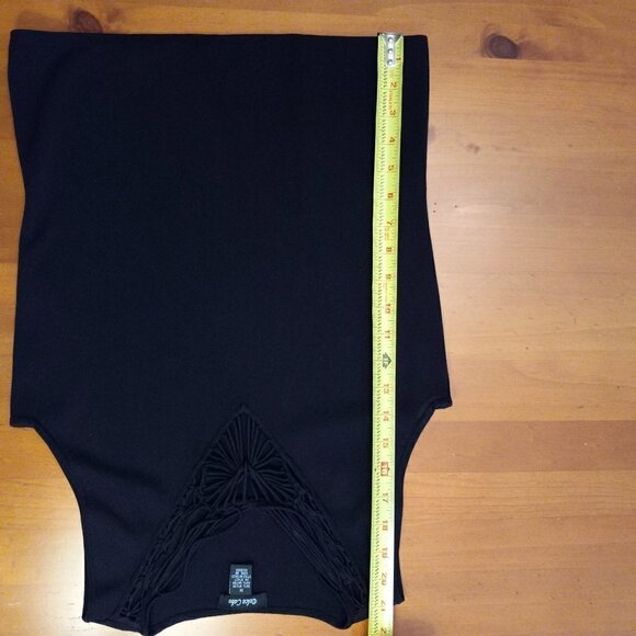 Dolce Cabo  Black Knit V neck Top  with SexyTwisted Cord Detail - Picture 8 of 9